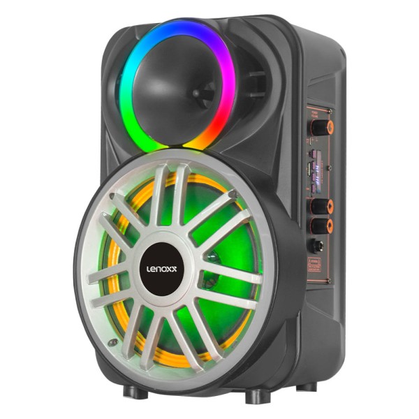 Encontraproduto.com.br - Caixa de Som Lenoxx Amplificada Preta LCA8 – Bivolt
