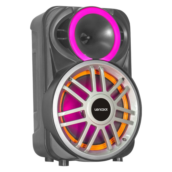Encontraproduto.com.br - Caixa de Som Lenoxx Amplificada Preta LCA8 – Bivolt