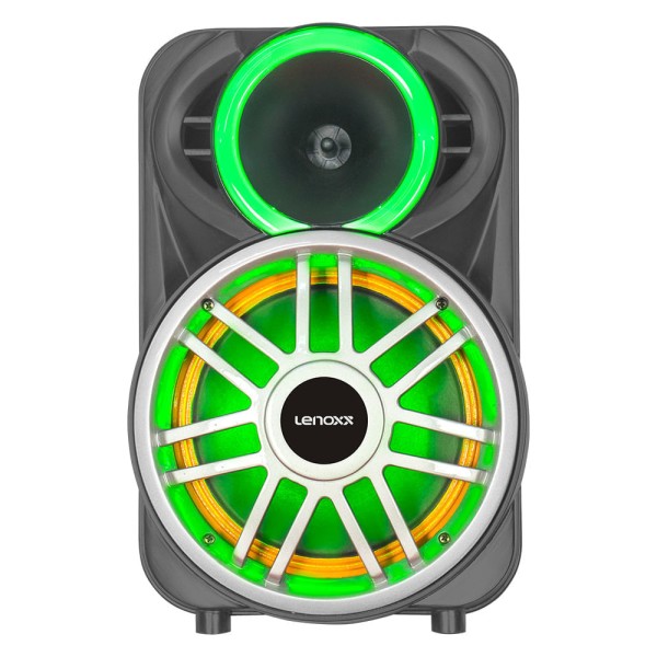 Encontraproduto.com.br - Caixa de Som Lenoxx Amplificada Preta LCA8 – Bivolt