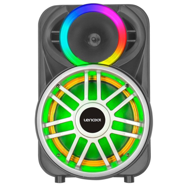 Encontraproduto.com.br - Caixa de Som Lenoxx Amplificada Preta LCA8 – Bivolt