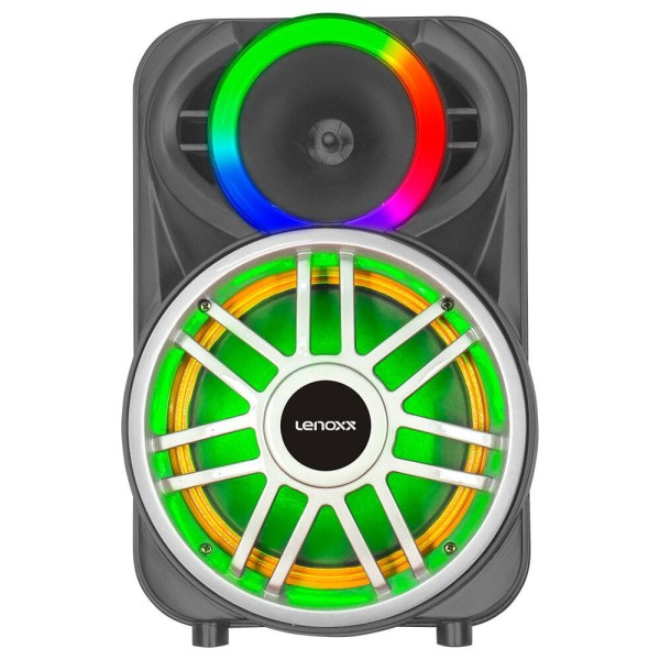 Encontraproduto.com.br - Caixa de Som Lenoxx Amplificada Preta LCA8 – Bivolt