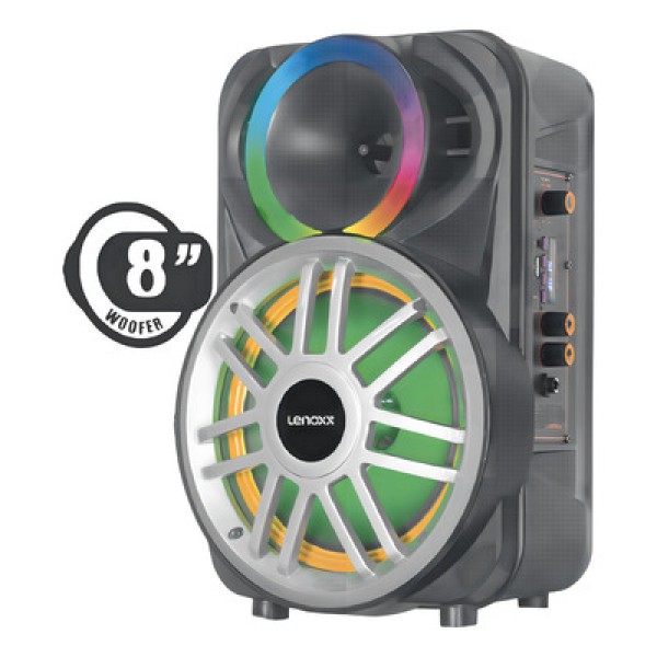 Encontraproduto.com.br - Caixa de Som Lenoxx Amplificada Preta LCA8 – Bivolt