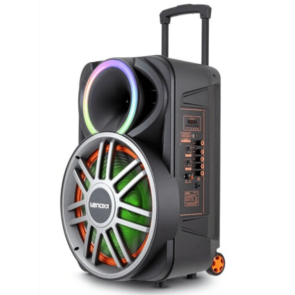 Encontraproduto.com.br - Caixa de Som Acústica LCA15 Bluetooth 900W Lenoxx Preta