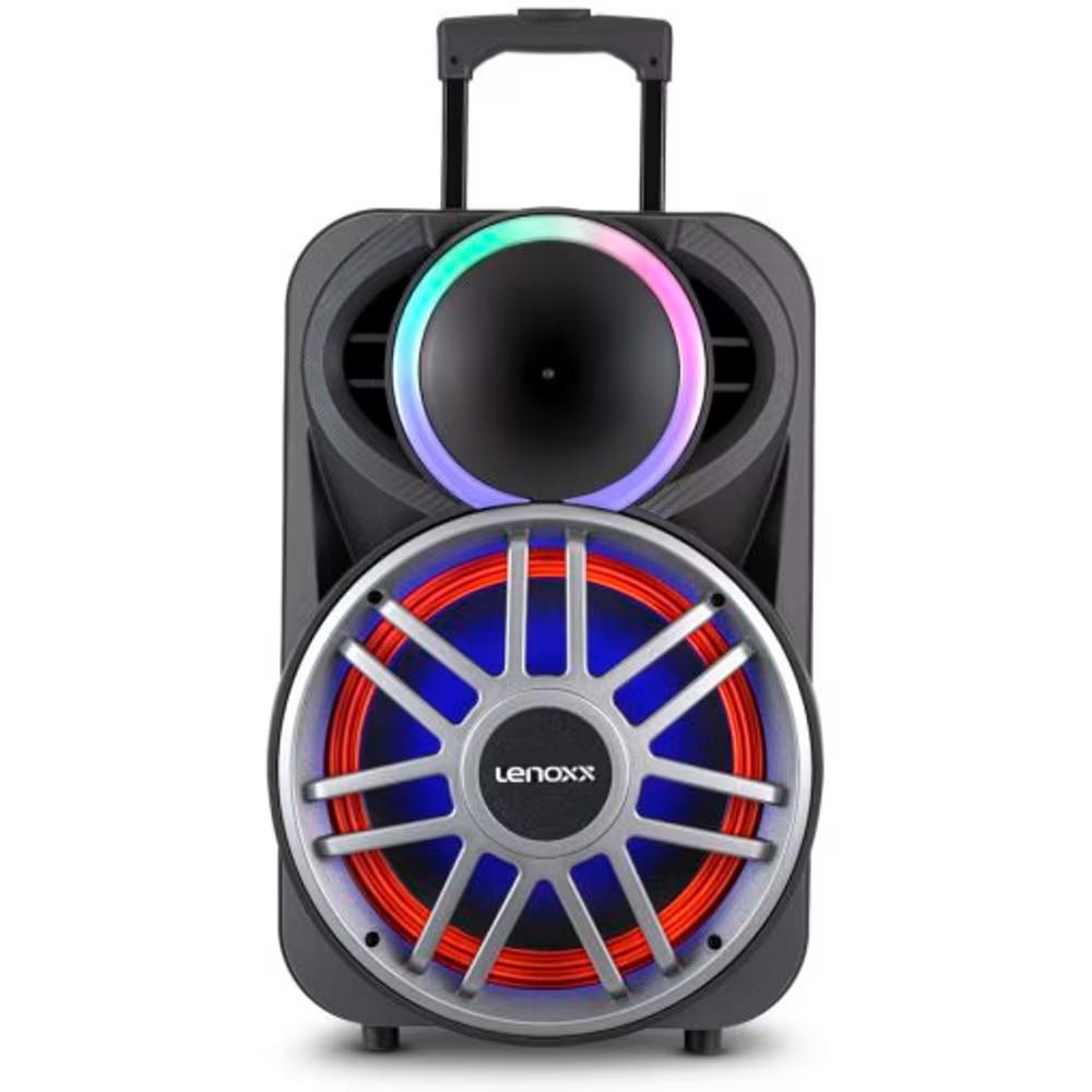 Encontraproduto.com.br - Caixa de Som Acústica LCA15 Bluetooth 900W Lenoxx Preta