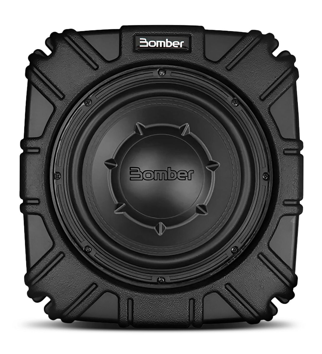 Caixa de Som 8 Polegadas 200W Rms Selada Bomber Slim Passiva Preto Compacta