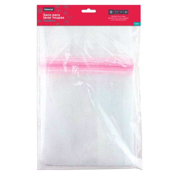 Encontraproduto.com.br - Saco para Lavar Roupas 40x50cm Casual Gedex