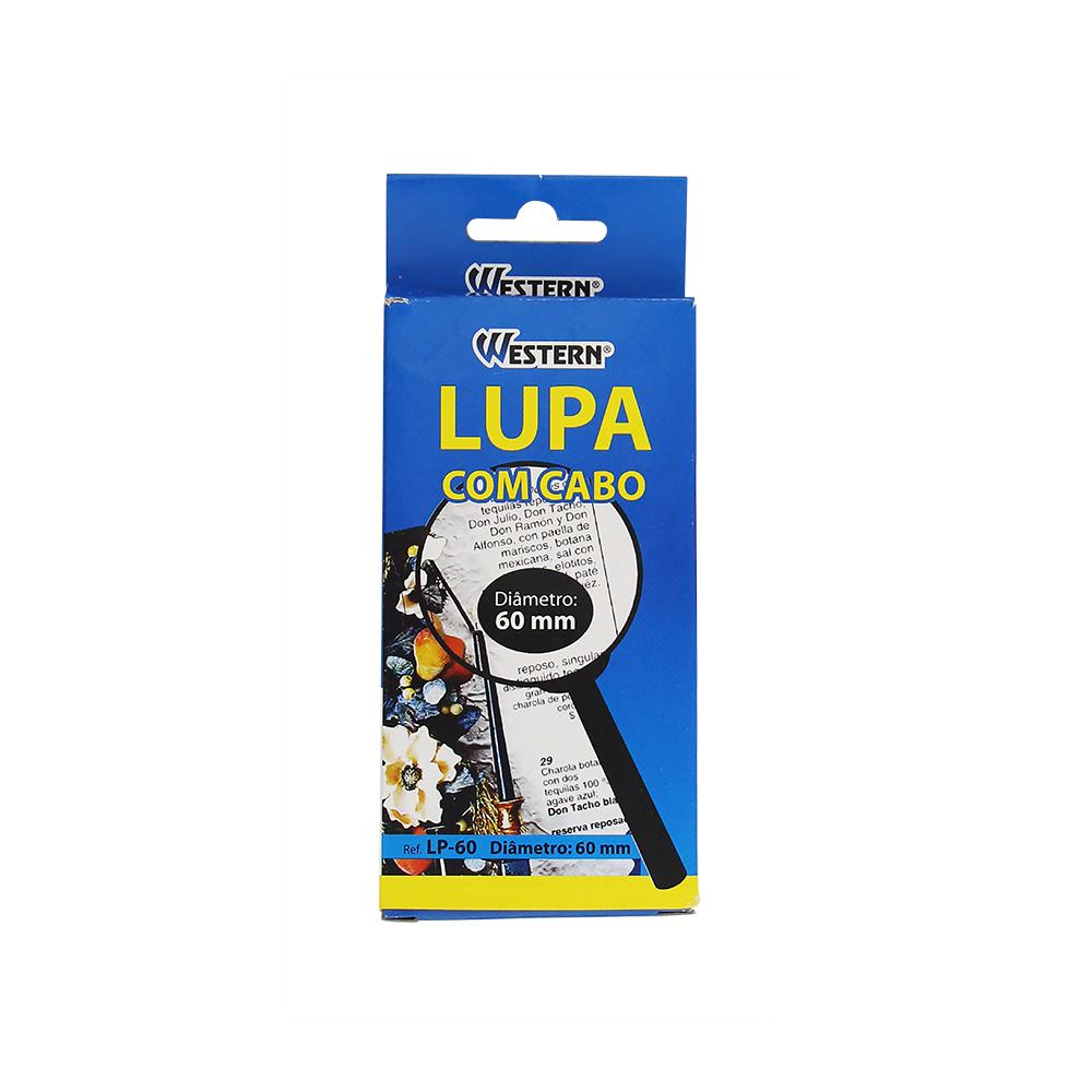 Encontraproduto.com.br - Lupa Western Com Cabo 4x Aumento 60mm Preto LP-60
