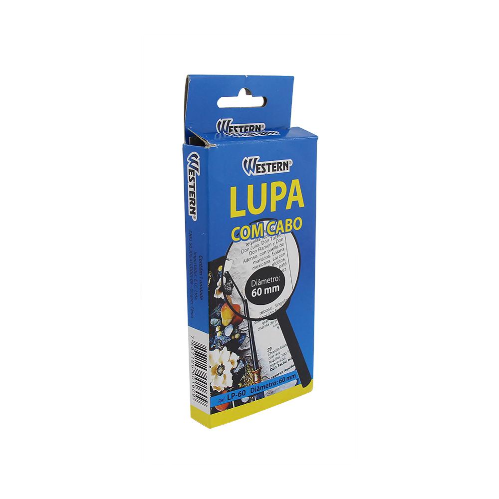 Encontraproduto.com.br - Lupa Western Com Cabo 4x Aumento 60mm Preto LP-60