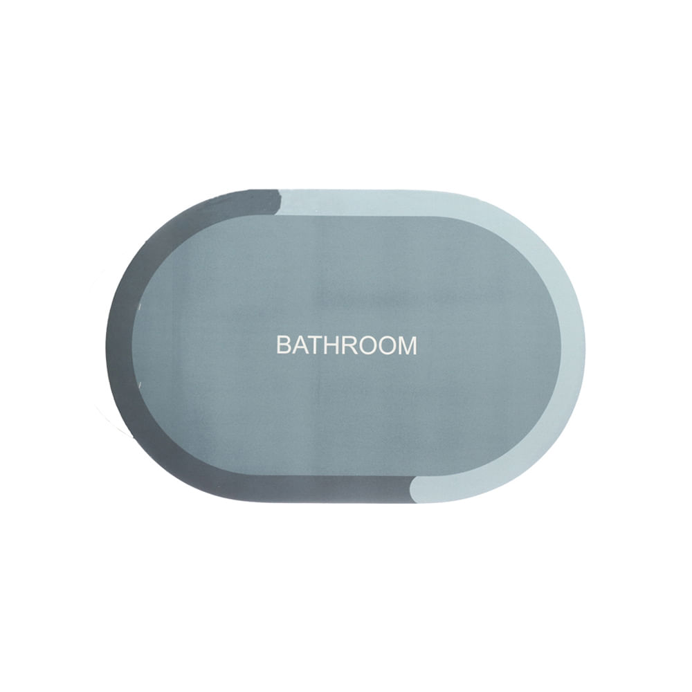 Tapete para Box Banheiro Oval Diatomito 58X38 cm