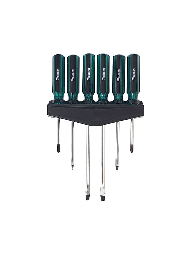 Chave De Fenda E Philips 6 Peças Western