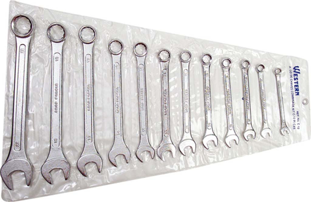 Chave Combinada 6A22 mm 12 Peças Western
