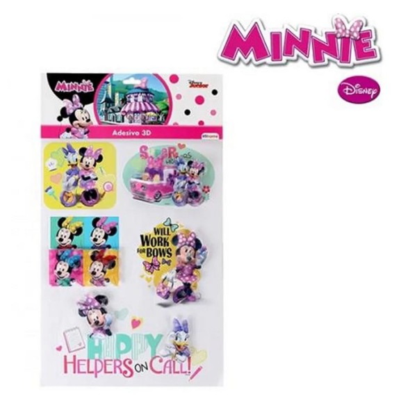 Encontraproduto.com.br - Minnie Adesivo 3D Sortidos Com 5 Unidades Etihome