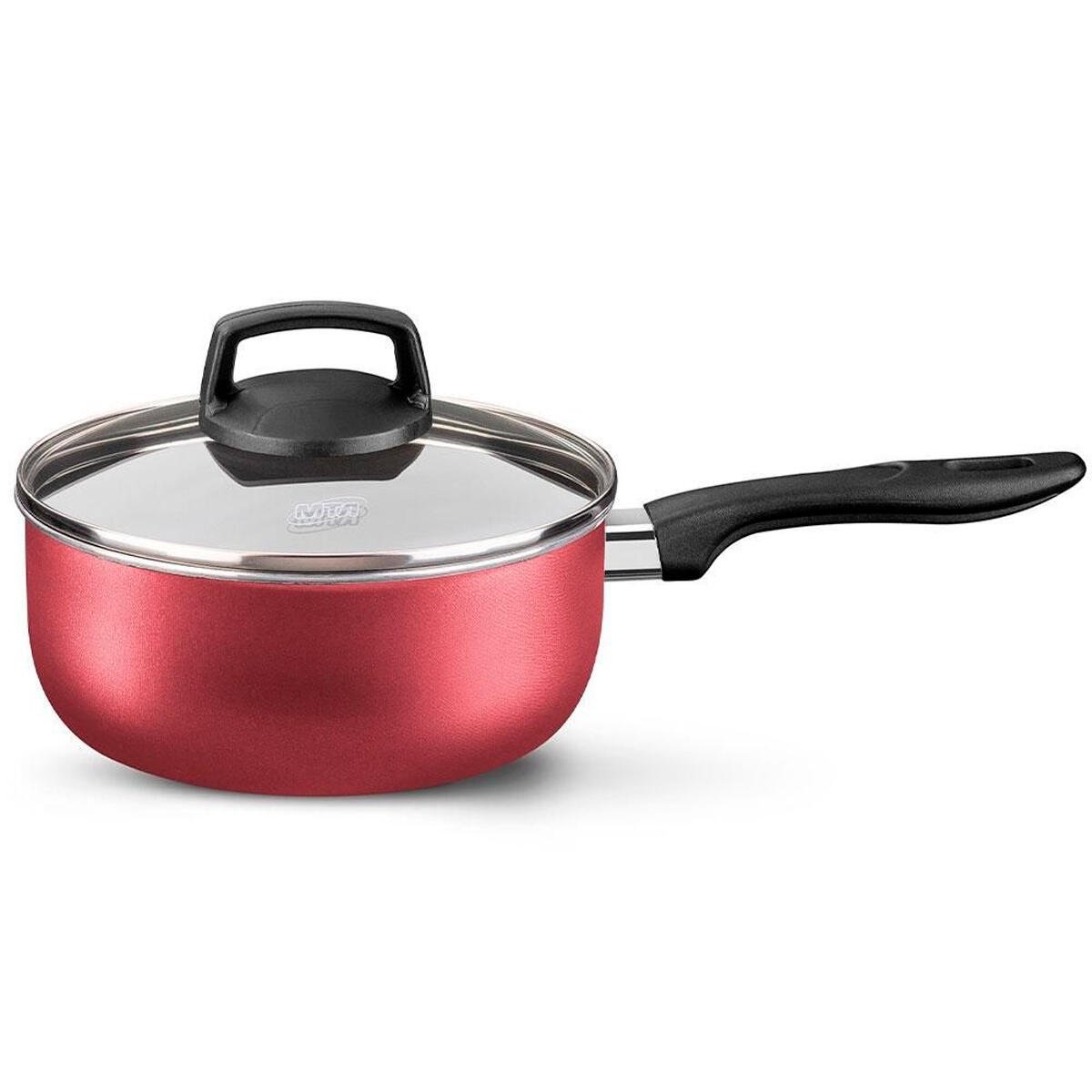 Encontraproduto.com.br - Conjunto de Panelas MTA 7 peças Safira em Alumínio Antiaderente - Cereja