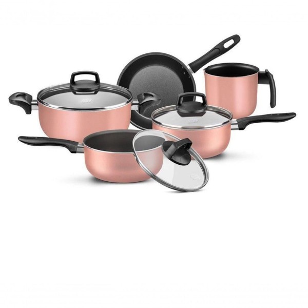 Encontraproduto.com.br - Conjunto De Panelas Mta C/ Tampa De Vidro