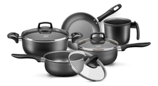 Encontraproduto.com.br - Conjunto De Panelas Mta C/ Tampa De Vidro