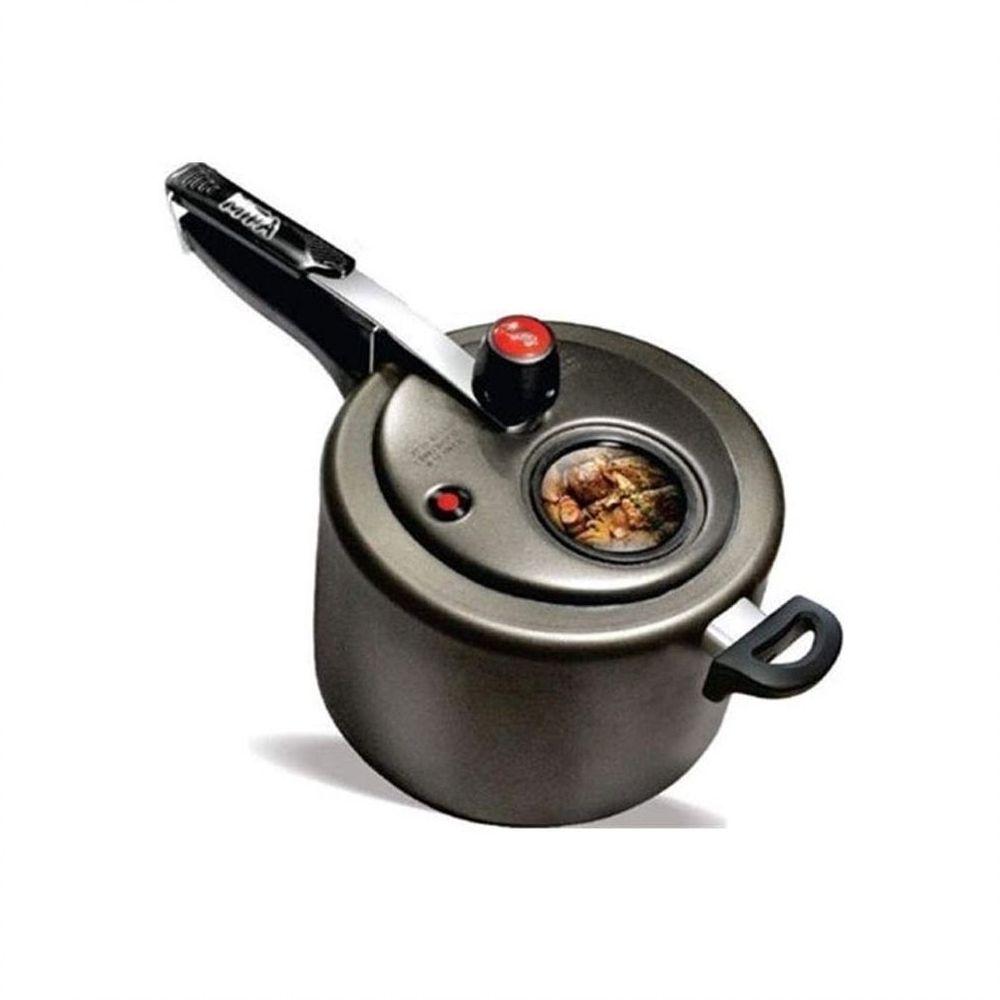 Encontraproduto.com.br - Panela de Pressão Antiaderente MTA 4.5 Litros de Alumínio com Visor 6000