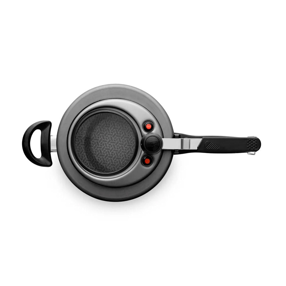 Encontraproduto.com.br - Panela de Pressão Antiaderente 4,5 Litros com Visor Superior Grafite - 6030 - Mta