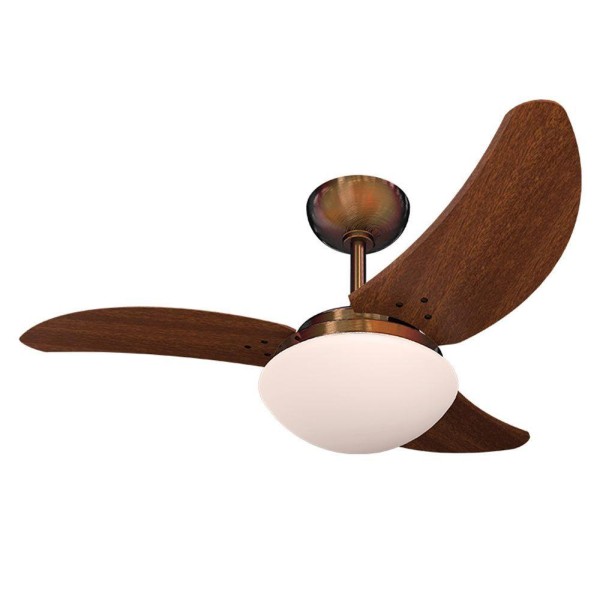 Ventilador De Teto Tron Solano 3 Pás Tabaco / Cobre 127v