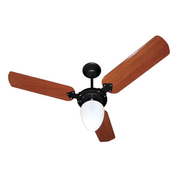 Ventilador de Teto Tron Pera New 3 Pás Preto / Verniz