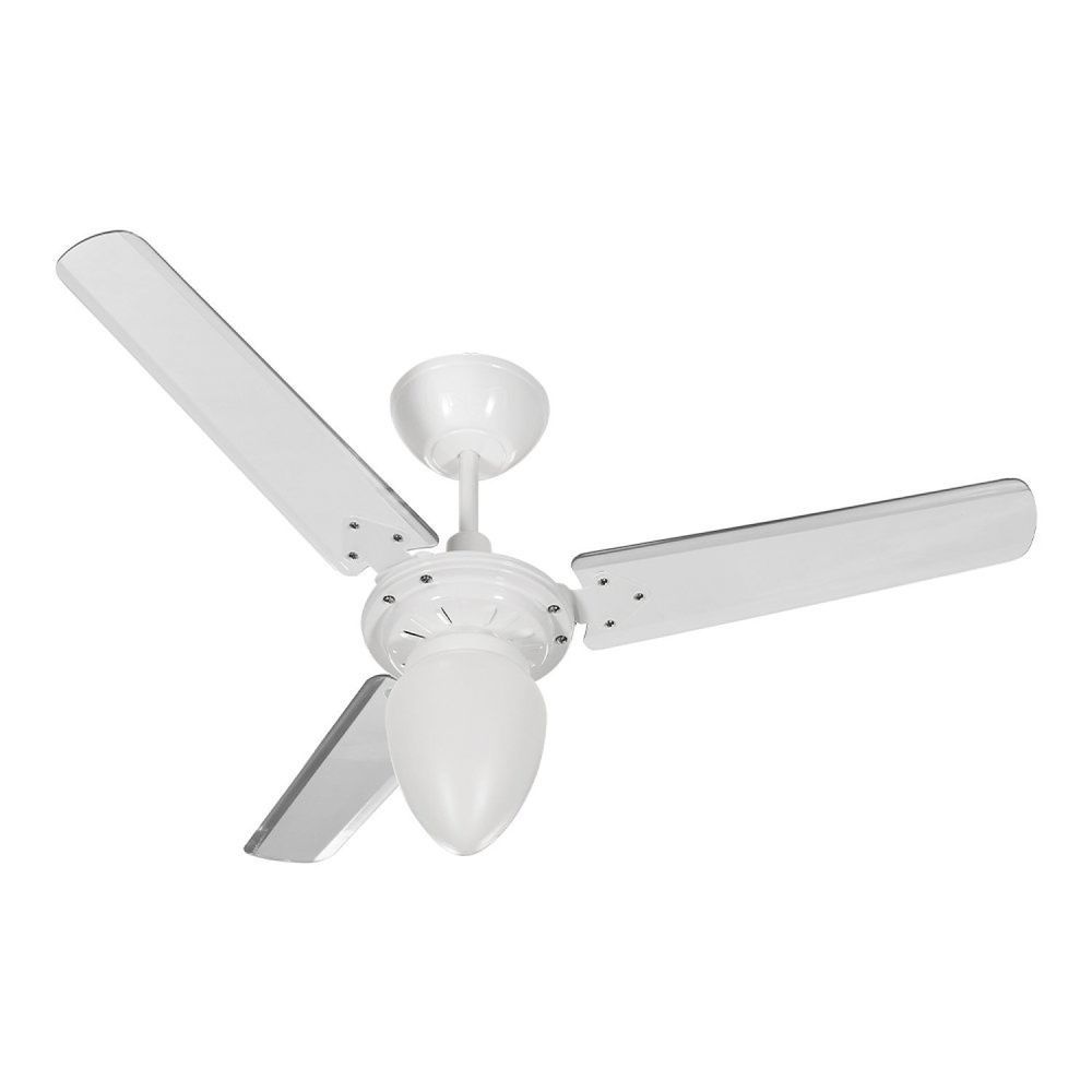 Ventilador Tramontana 3 Pás C.p.m. Br New Branco/transparente 127V