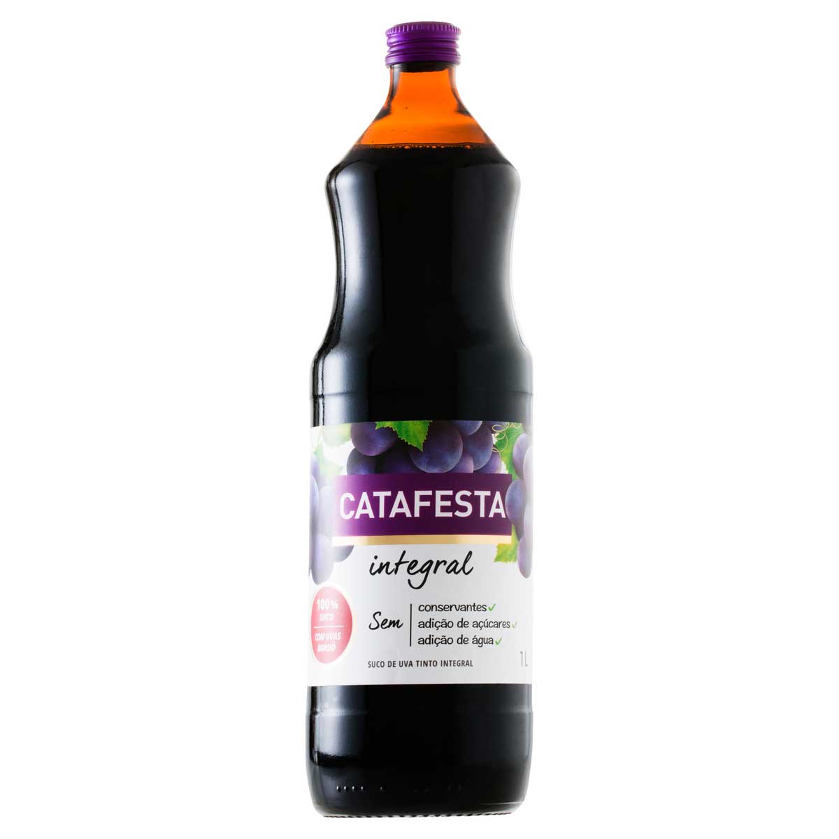 Suco Integral Uva Tinto sem Açúcar Catafesta 1L
