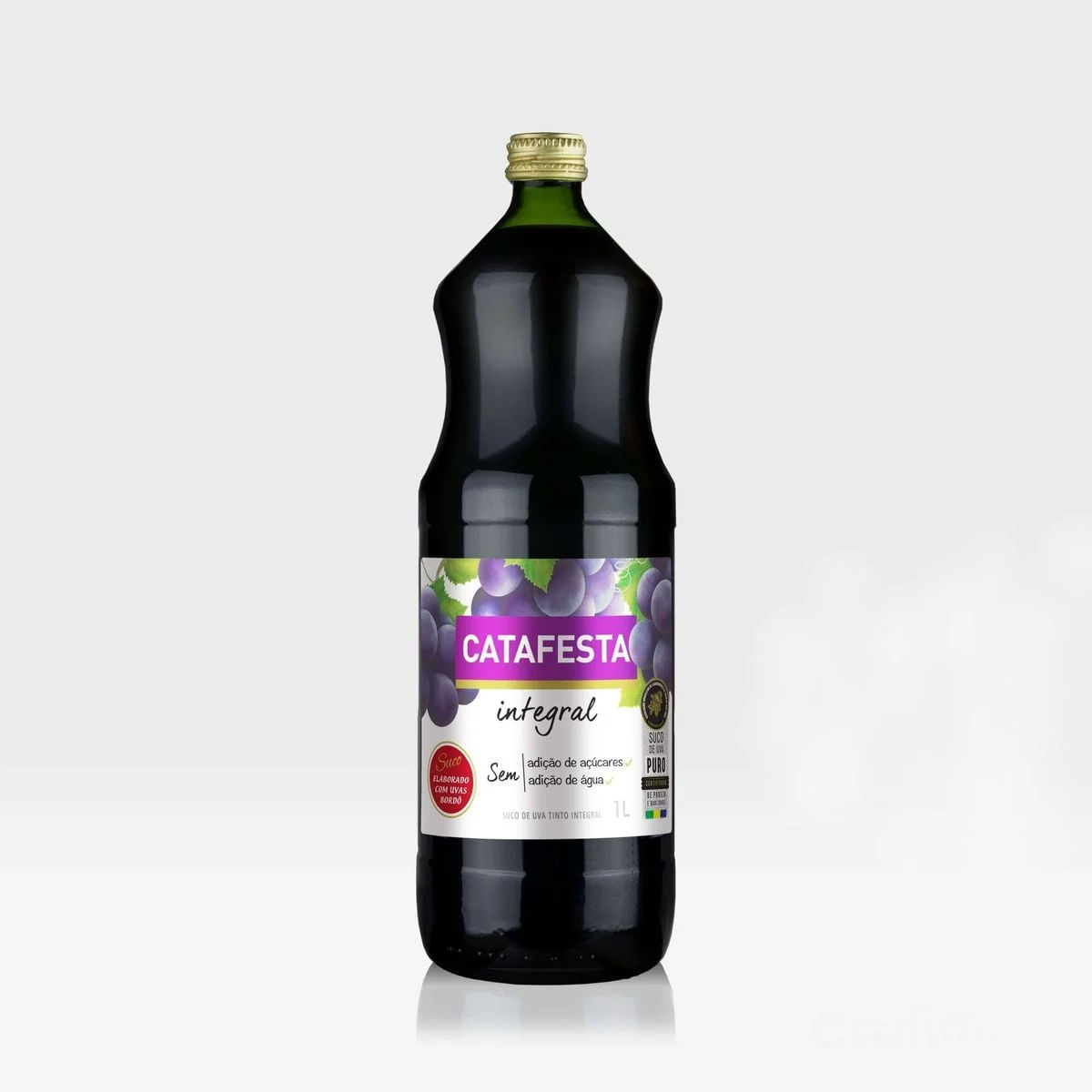 Encontraproduto.com.br - Suco Integral Uva Tinto sem Açúcar Catafesta 1L