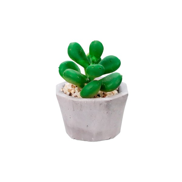 Encontraproduto.com.br - Mini Arranjo Cacto Útil Bazar 7,50x7x7cm UB4324