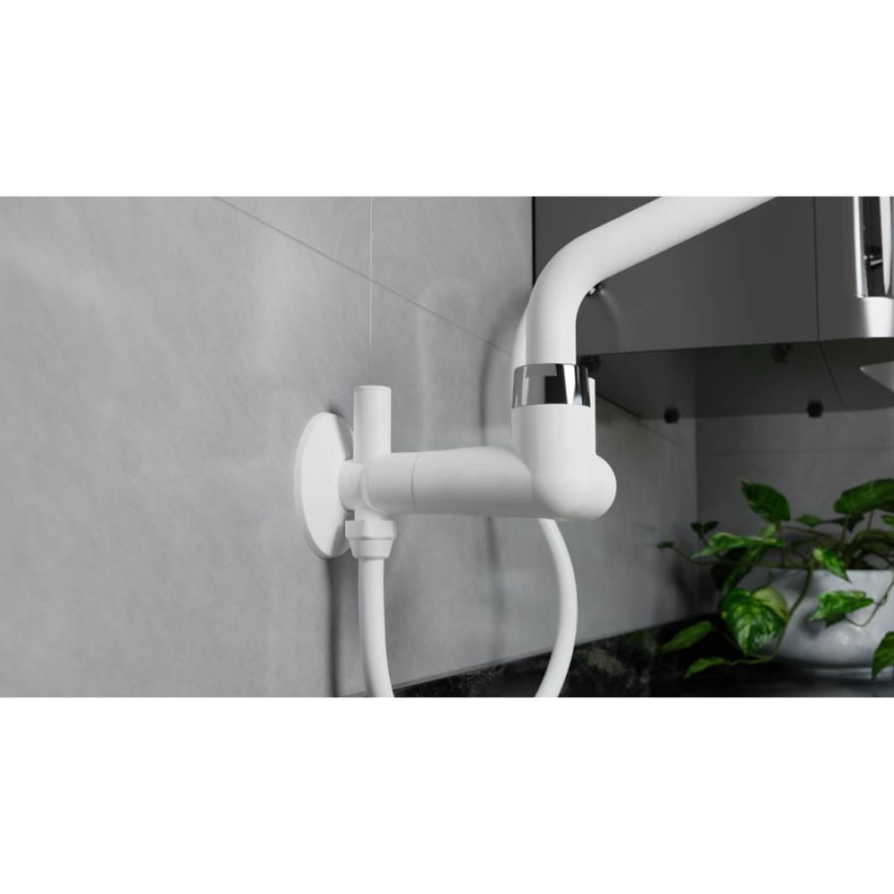 Encontraproduto.com.br - Kit Adaptador para Filtro Com Registro Abs Branco Blukit