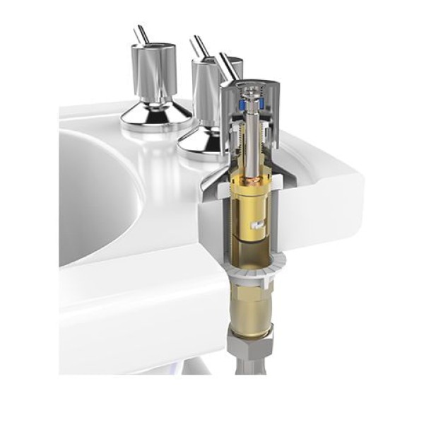 Encontraproduto.com.br - Reparo MVC 1/4 de Volta para Misturador de Lavatório Deca 360105 Blukit