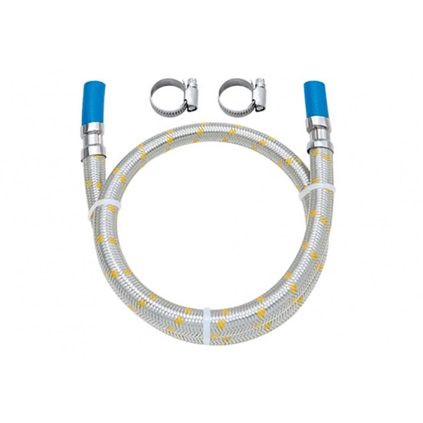 Encontraproduto.com.br - Engate Flexível Inox Blukit Gás para espigão com Abraçadeira 1m 3/8