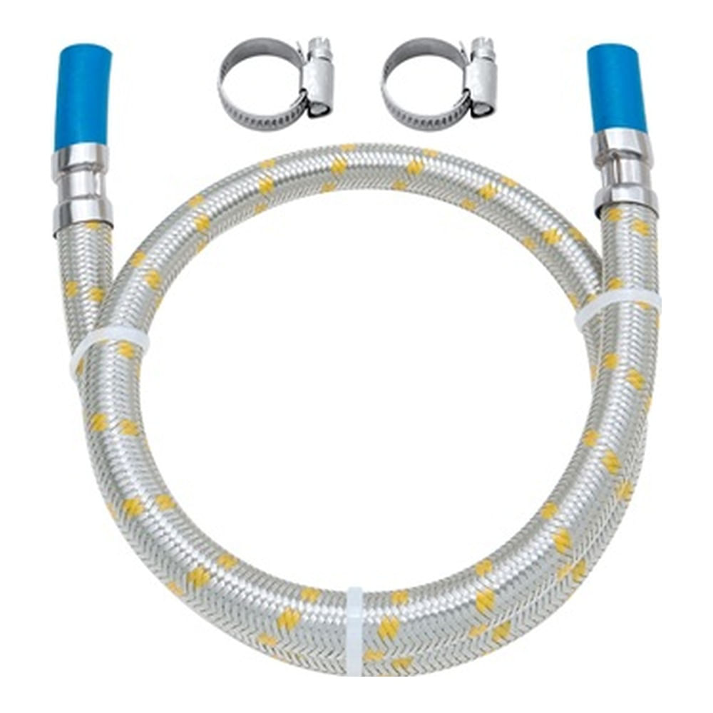 Encontraproduto.com.br - Ligação Flexível em Inox para Instalação de Gás para Espigão de 3/8 - 182518-41 - Blukit