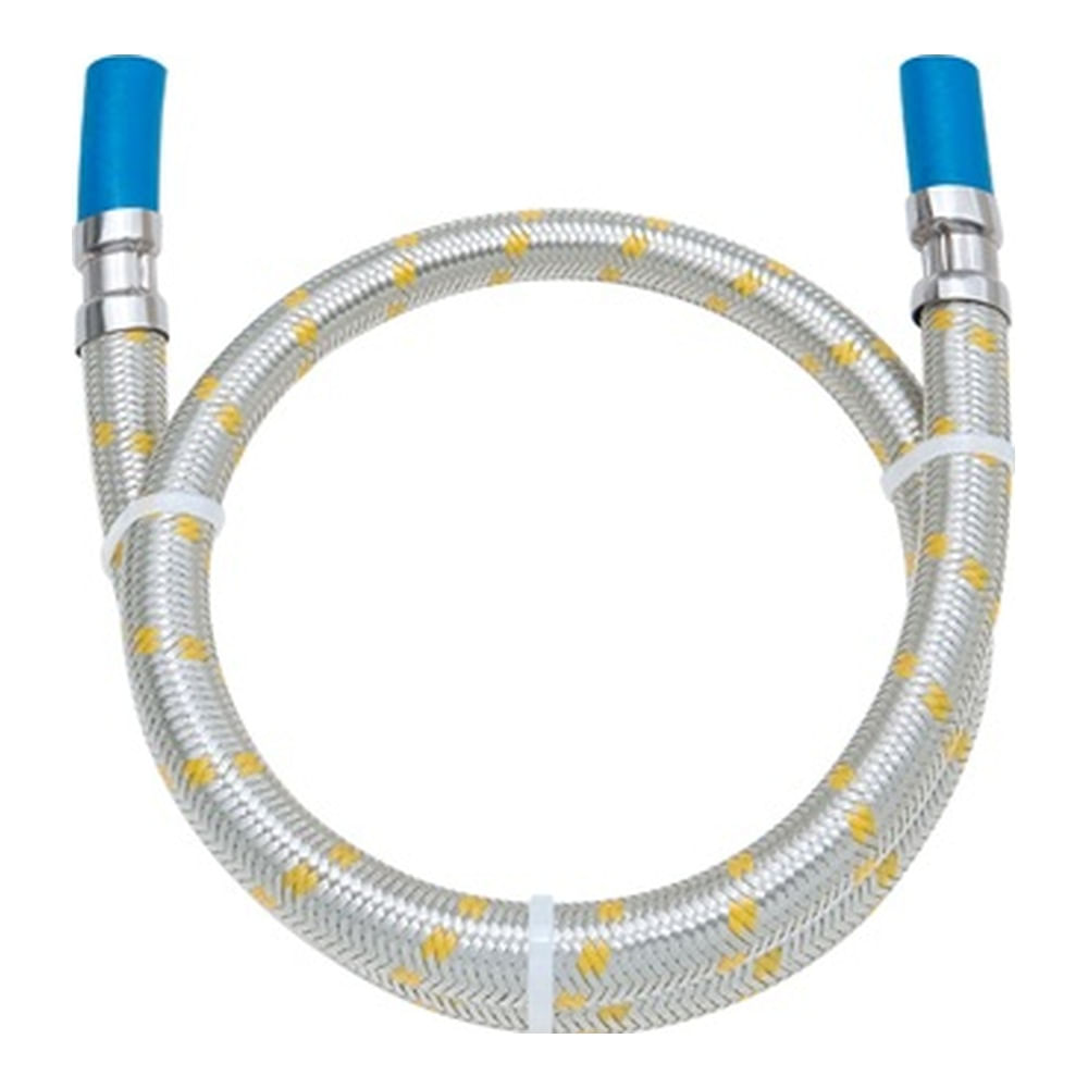 Encontraproduto.com.br - Ligação Flexível em Inox para Instalação de Gás para Espigão de 3/8 - 182518-41 - Blukit