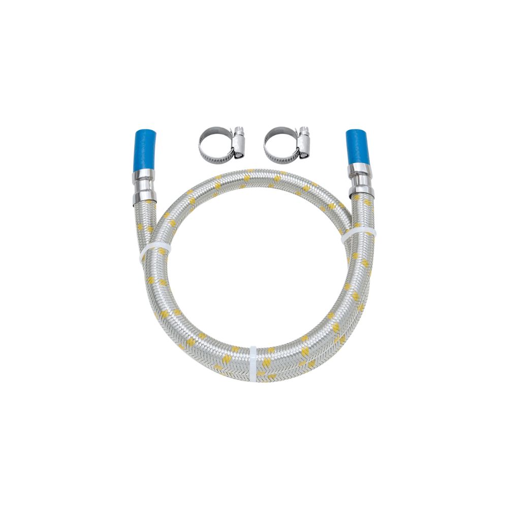 Encontraproduto.com.br - Ligação Flexível em Inox para Instalação de Gás para Espigão de 3/8 - 182518-41 - Blukit