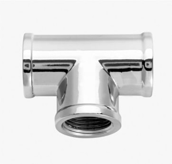 Encontraproduto.com.br - Te Latão Cromado 90 Rosca Femea 1/2 Blukit