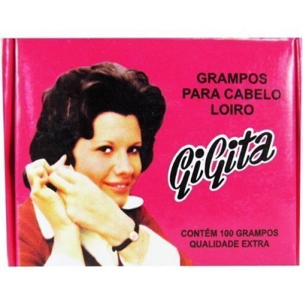 Encontraproduto.com.br - Grampo Para Cabelo 100 Unidades N5 Loiro - Gigita