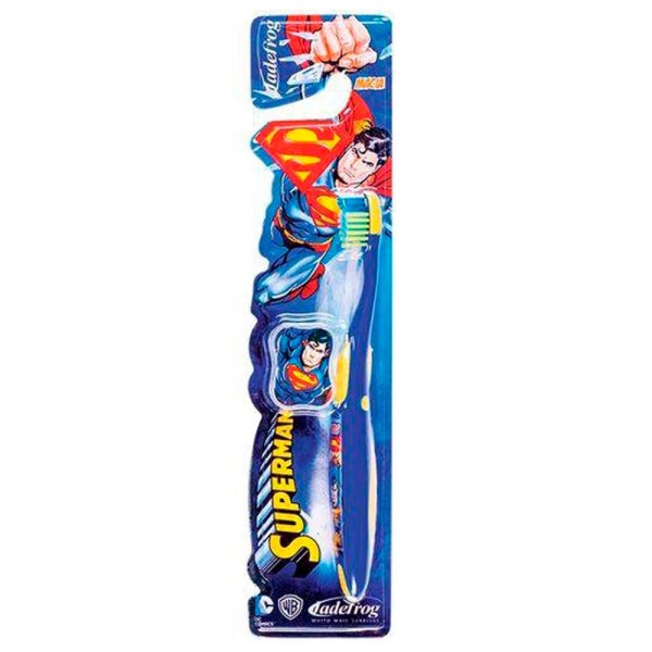 Encontraproduto.com.br - Escova Infantil Jadepro Superman Com Protetor