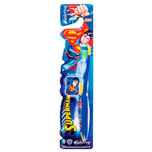 Encontraproduto.com.br - Escova Infantil Jadepro Superman Com Protetor