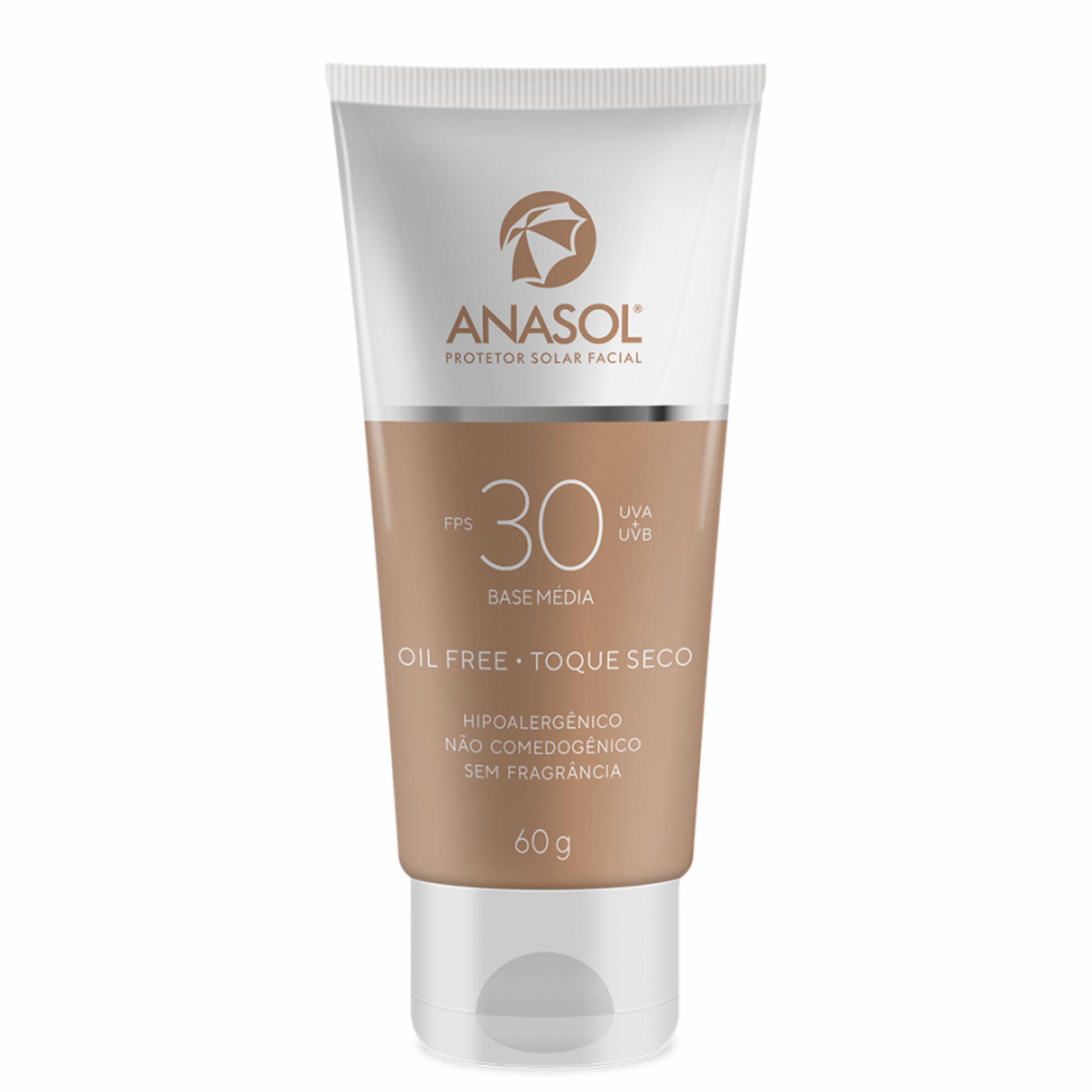 Encontraproduto.com.br - Protetor Solar Facial com Cor Médio FPS 30 Anasol