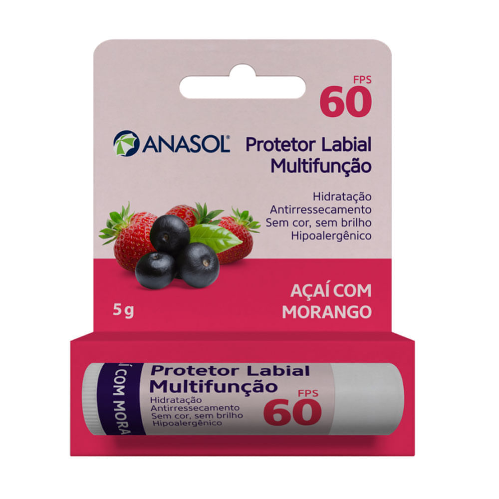 Encontraproduto.com.br - Protetor Labial Anasol Açai com Morango 5g