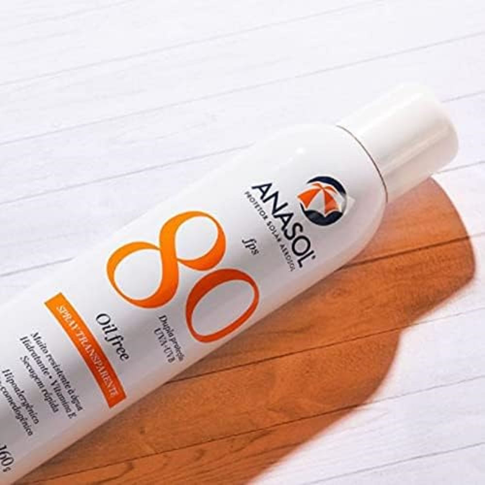 Encontraproduto.com.br - Protetor Solar Anasol Spray Transparente FPS80 200mL