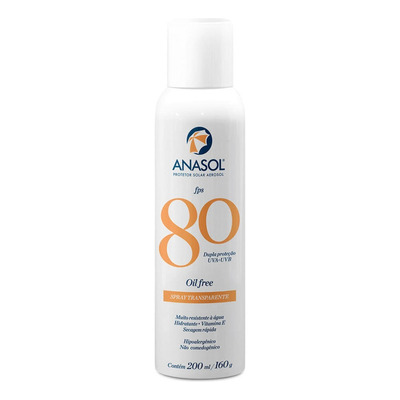 Encontraproduto.com.br - Protetor Solar Anasol Spray Transparente FPS80 200mL