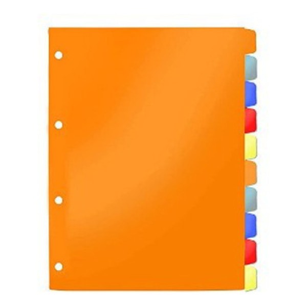 Encontraproduto.com.br - Divisória Fichário 10 Divisões A4 Colorida