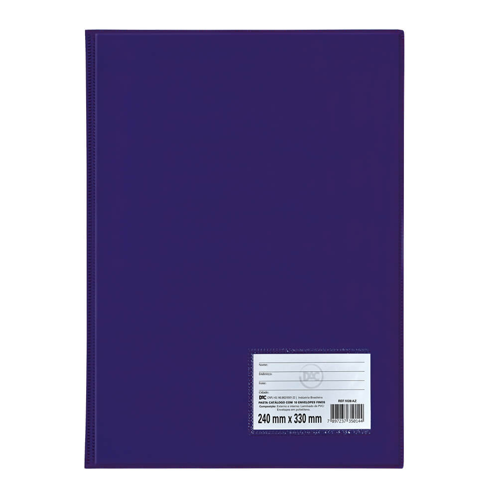 Pasta Catálogo 10 Envelope Fino