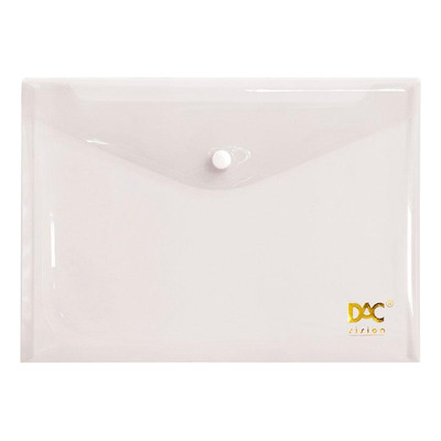 Encontraproduto.com.br - MALOTE PP TRANSPARENTE COM BOTAO A5 DAC