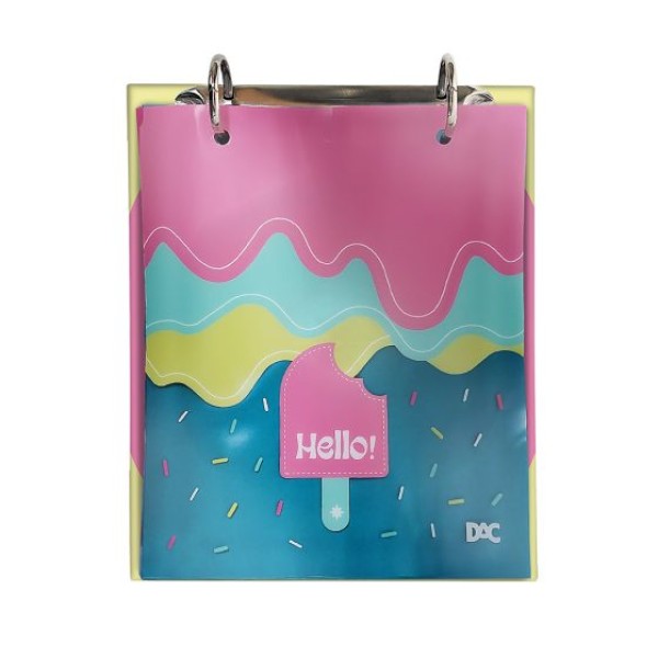 Encontraproduto.com.br - Caderno Argolado Para Fichas Hello 80 Folhas