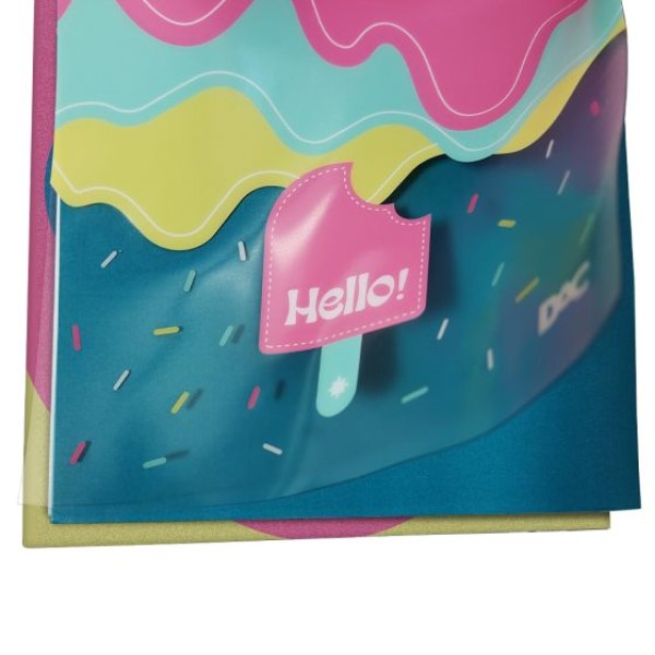 Encontraproduto.com.br - Caderno Argolado Para Fichas Hello 80 Folhas