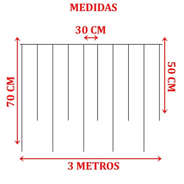 Encontraproduto.com.br - Varal Pisca Decoração Bolas E Estrelas Natal Leds Amarelo 3m