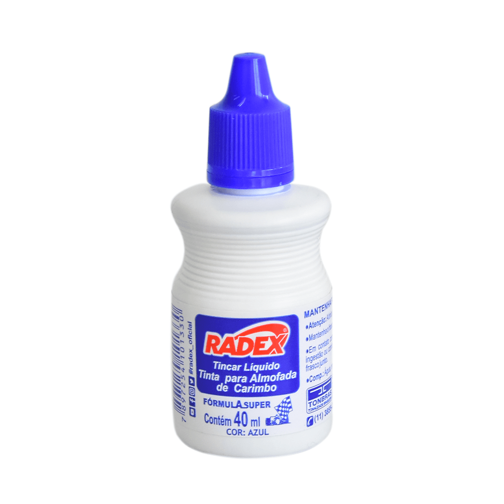 Encontraproduto.com.br - Tinta para Carimbo Asuper Ticar 40ml Azul
