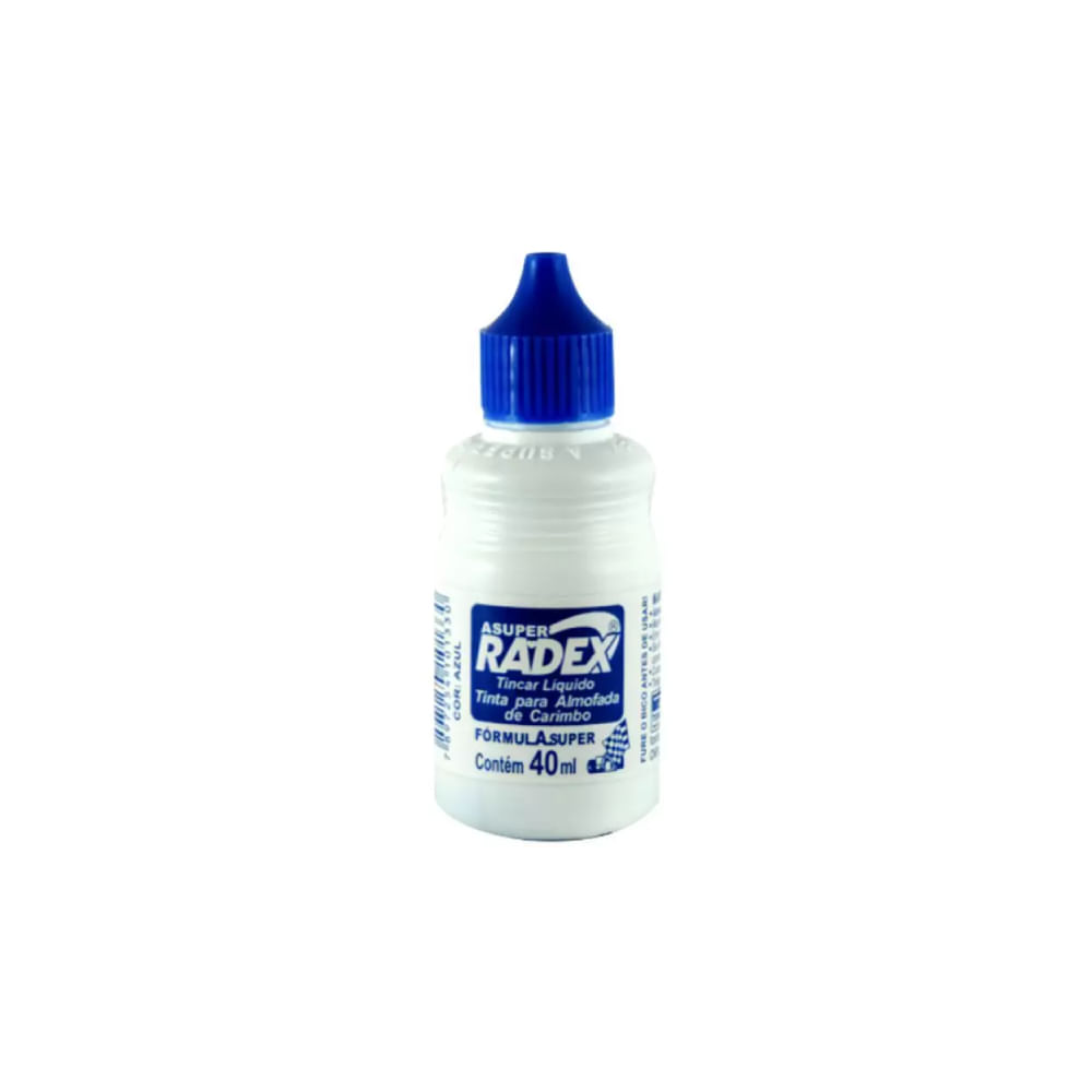 Encontraproduto.com.br - Tinta para Carimbo Asuper Ticar 40ml Azul