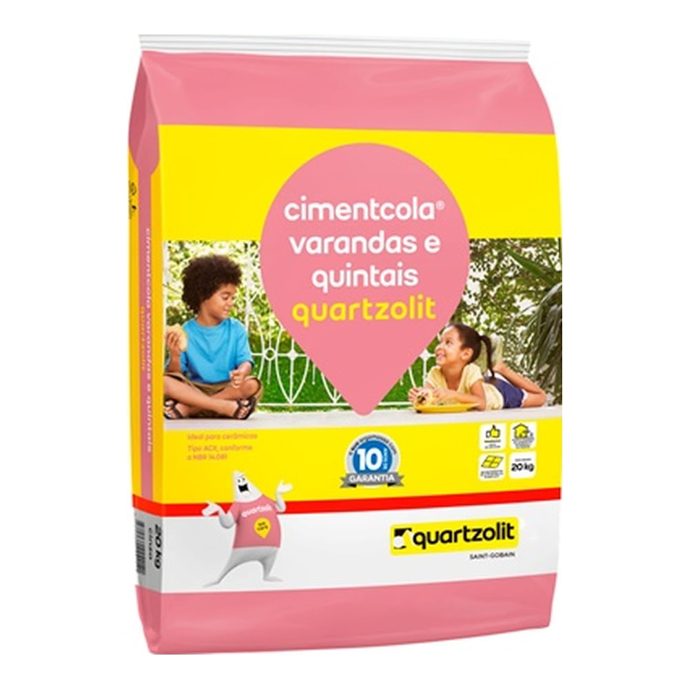 Encontraproduto.com.br - Argamassa Acii 20Kg Var/Quin Int/Ext Cinza Quartzolit